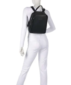 W92T Rucksack recyceltes Nylon schwarz