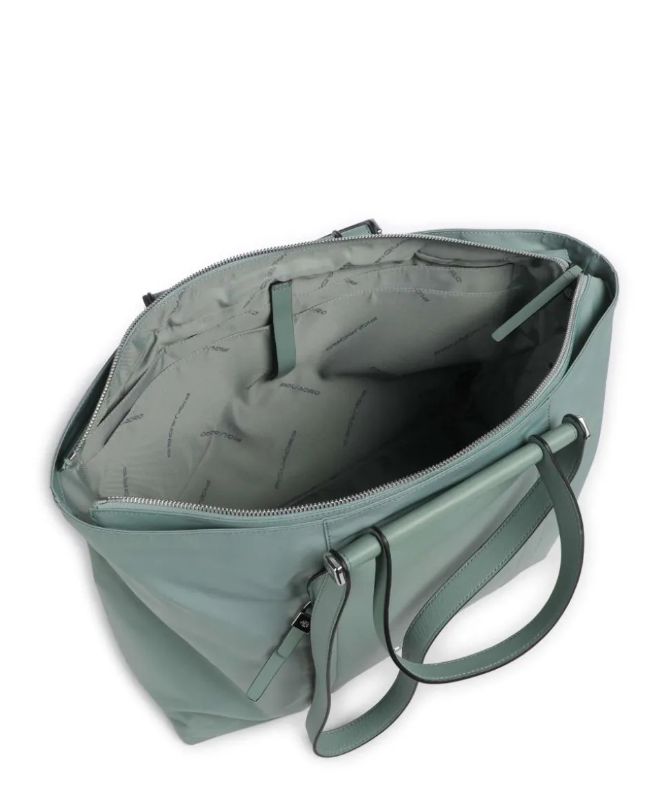 W92T Shopper 15″ recyceltes Nylon grünblau