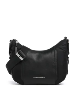 W92T Umhängetasche recyceltes Nylon schwarz