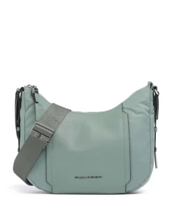 W92T Umhängetasche recyceltes Nylon graugrün