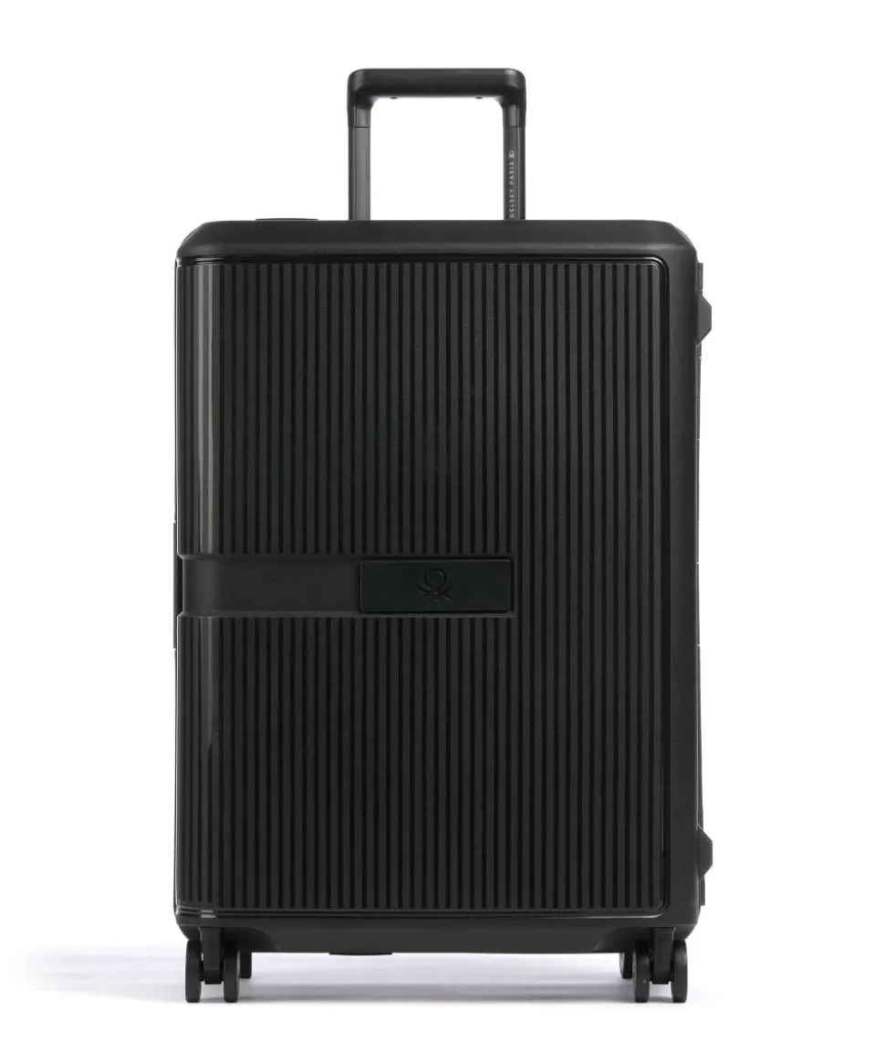x United Colors of Benetton CB Hard 4-Rollen Trolley schwarz 67 cm