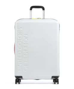 x United Colors of Benetton United 4-Rollen Trolley weiß 66 cm