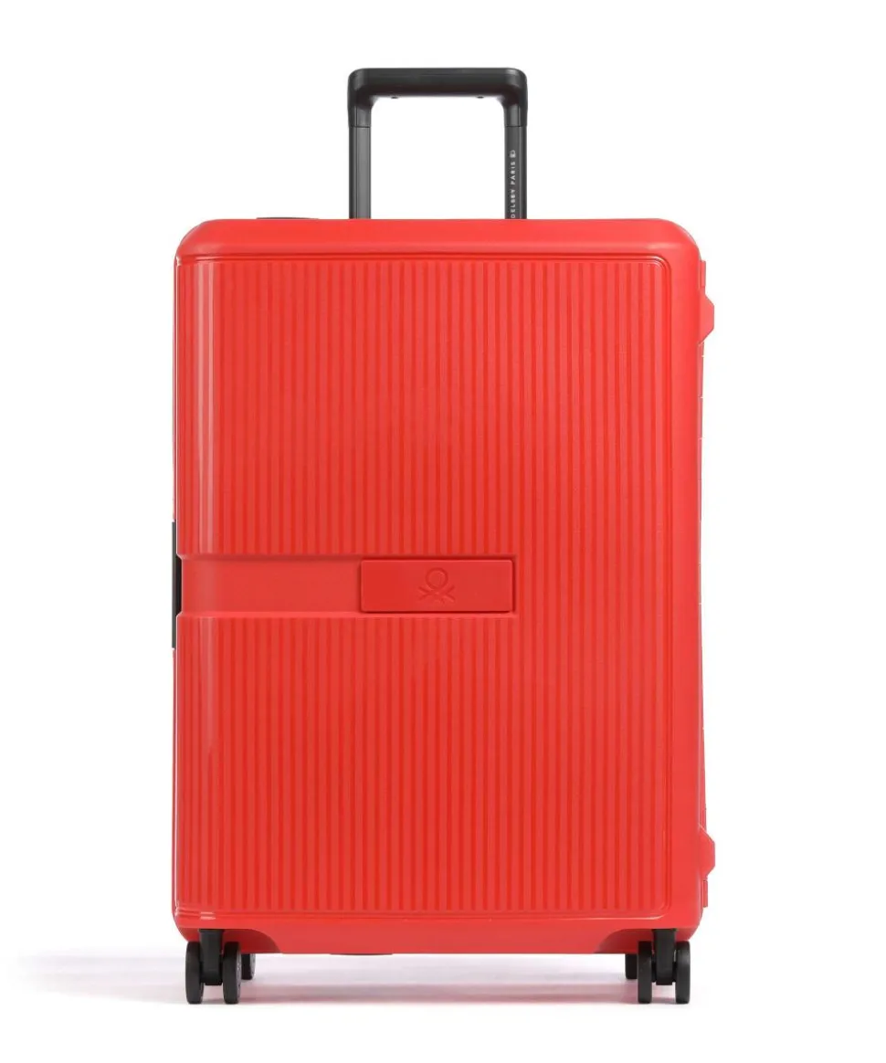 x United Colors of Benetton CB Hard 4-Rollen Trolley rot 67 cm