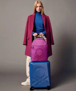 x United Colors of Benetton Fabrica 4-Rollen Trolley blau 76 cm