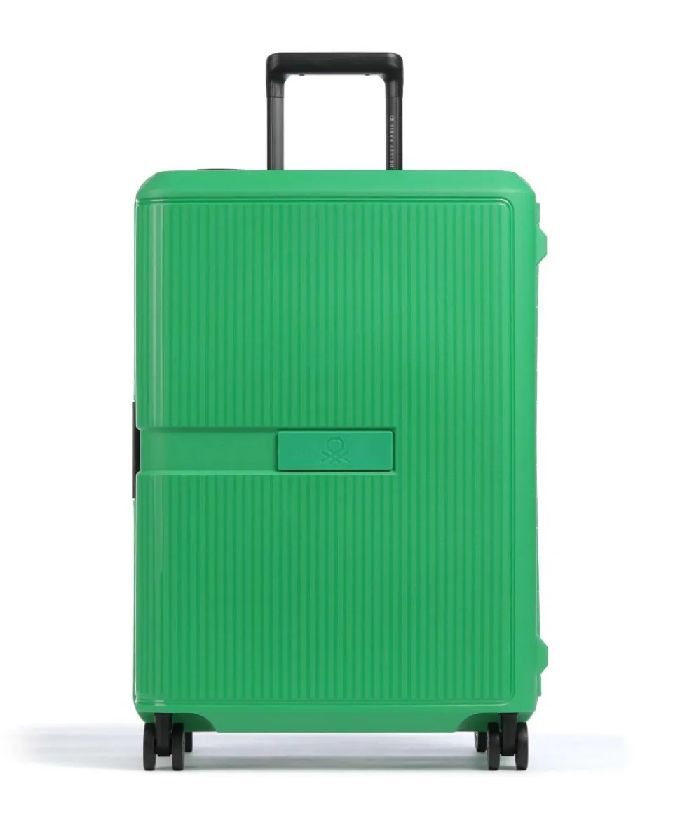 x United Colors of Benetton CB Hard 4-Rollen Trolley grün 67 cm