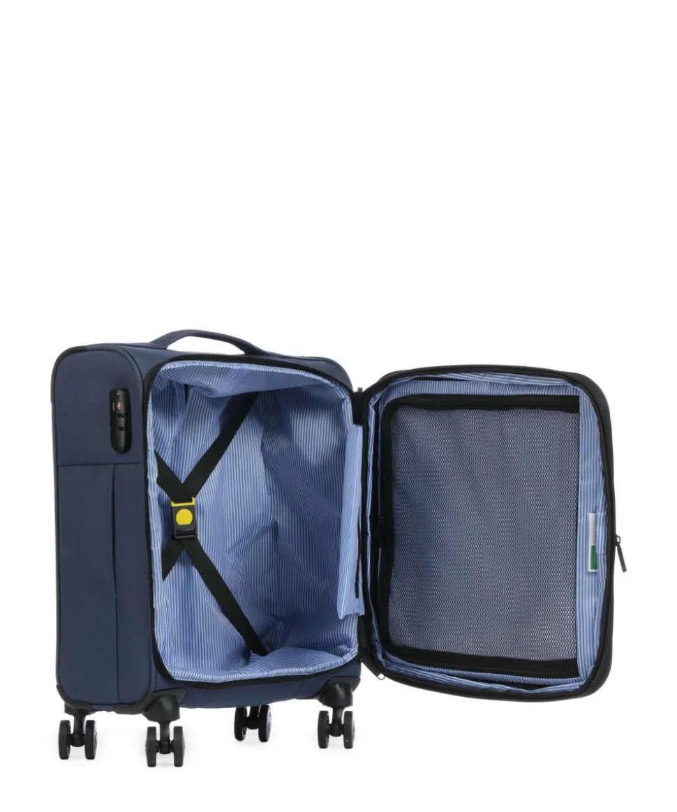x United Colors of Benetton BE 4-Rollen Trolley blau 55 cm