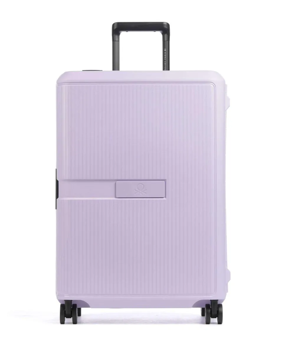 x United Colors of Benetton CB Hard 4-Rollen Trolley lavendel 67 cm