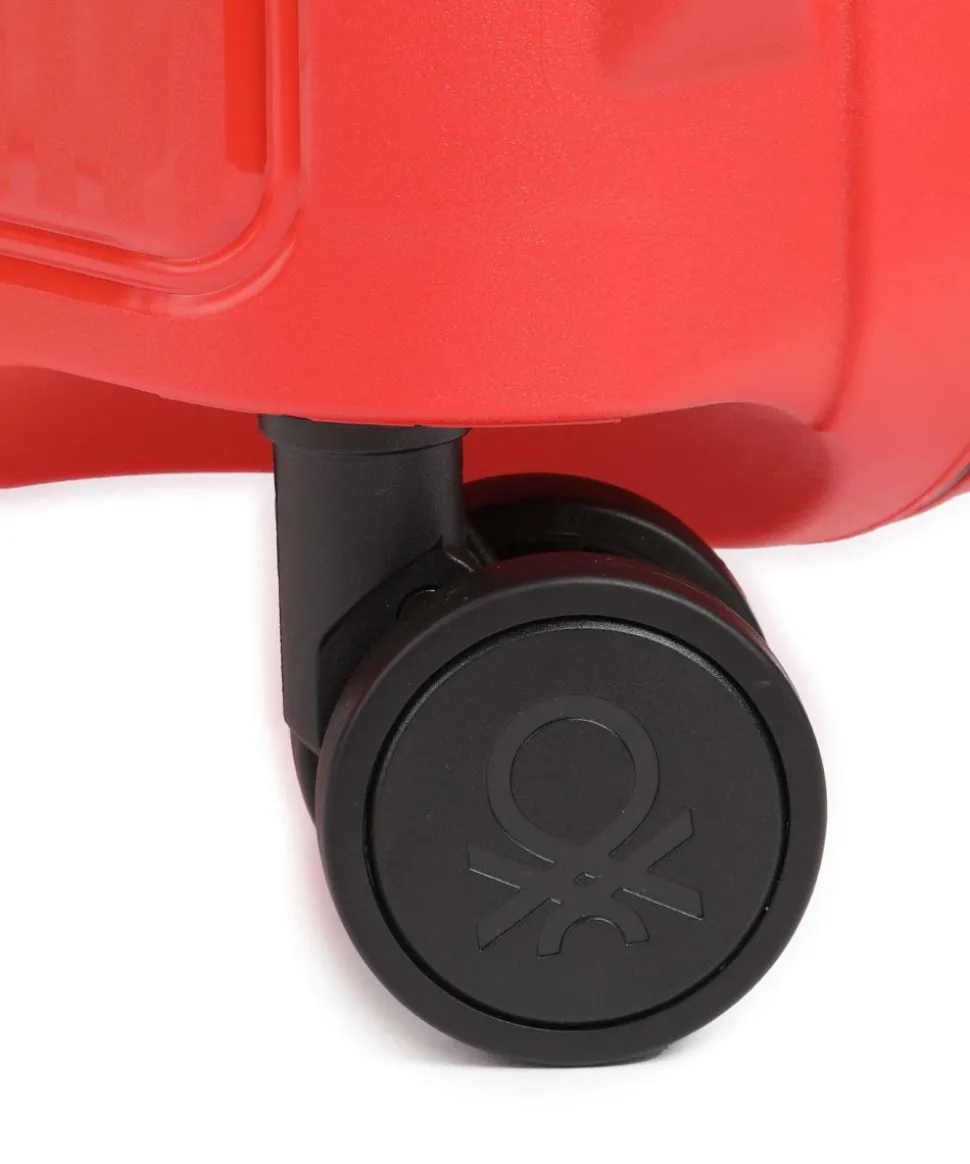 x United Colors of Benetton CB Hard 4-Rollen Trolley rot 55 cm