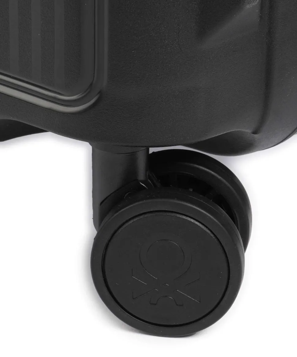 x United Colors of Benetton CB Hard 4-Rollen Trolley schwarz 55 cm