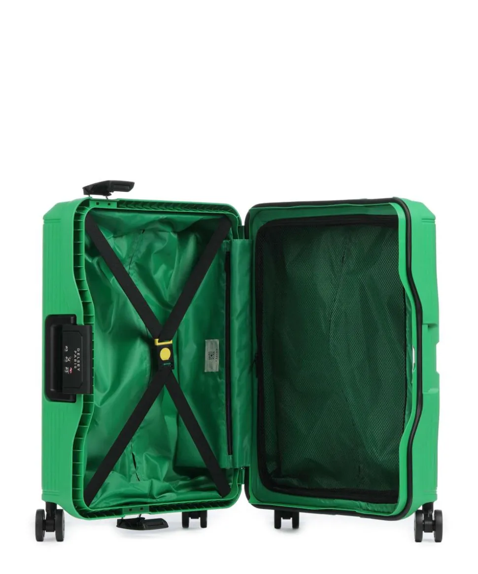 x United Colors of Benetton CB Hard 4-Rollen Trolley grün 55 cm