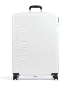 x United Colors of Benetton United 4-Rollen Trolley weiß 76 cm