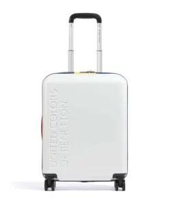 x United Colors of Benetton United 4-Rollen Trolley weiß 55 cm