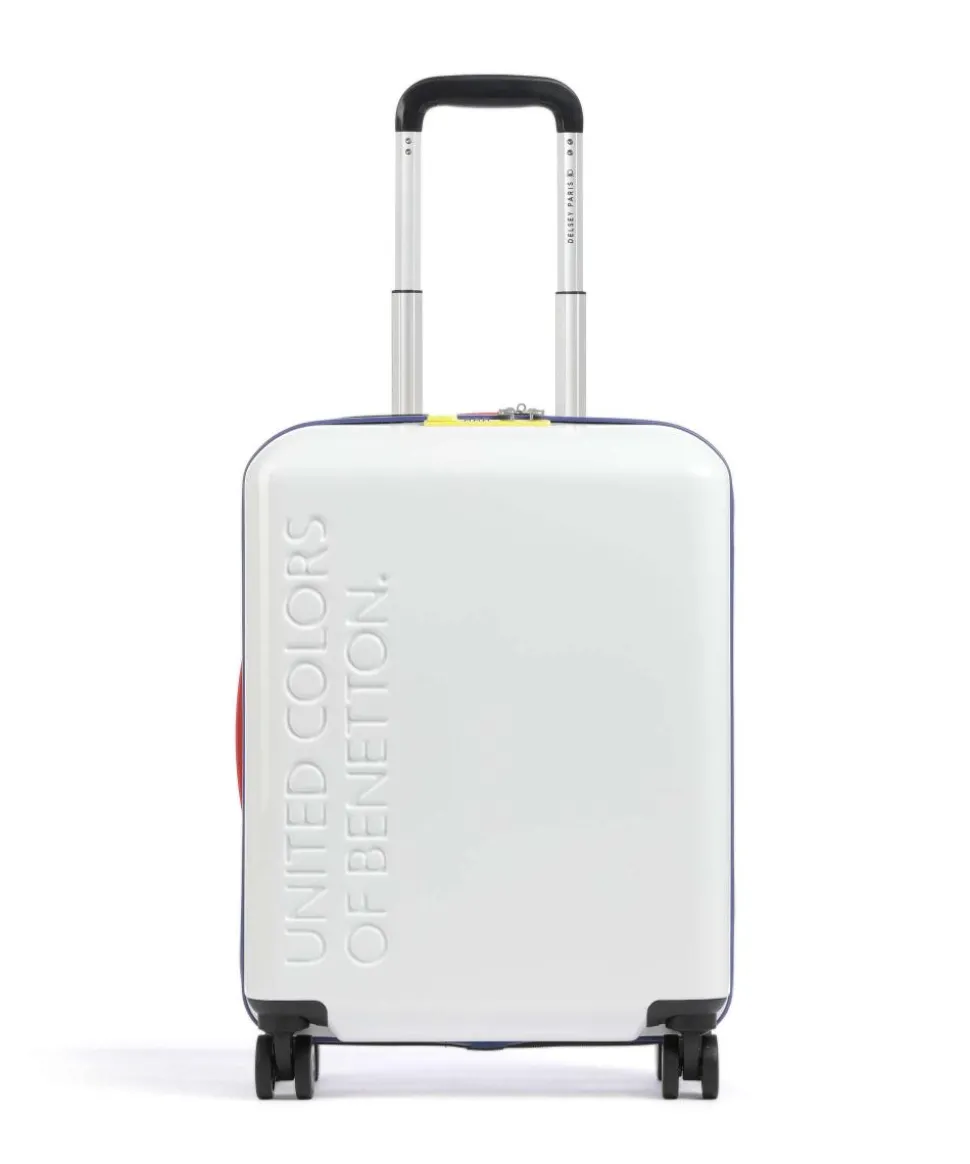 x United Colors of Benetton United 4-Rollen Trolley weiß 55 cm