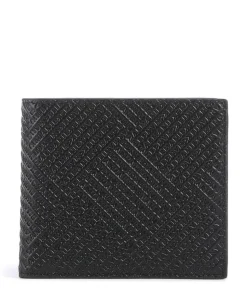 Xavier Geldbörse geprägtes Rindsleder schwarz