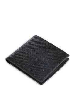 Xavier Geldbörse geprägtes Rindsleder schwarz