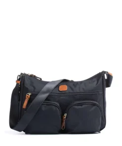 X-Collection Schultertasche recyceltes Nylon dunkelblau