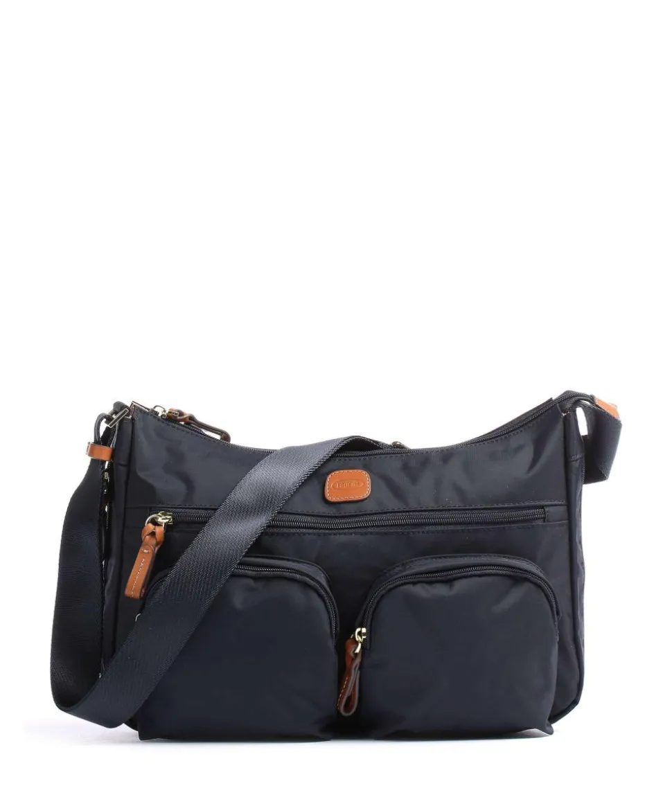 X-Collection Schultertasche recyceltes Nylon dunkelblau