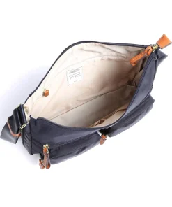 X-Collection Schultertasche recyceltes Nylon dunkelblau