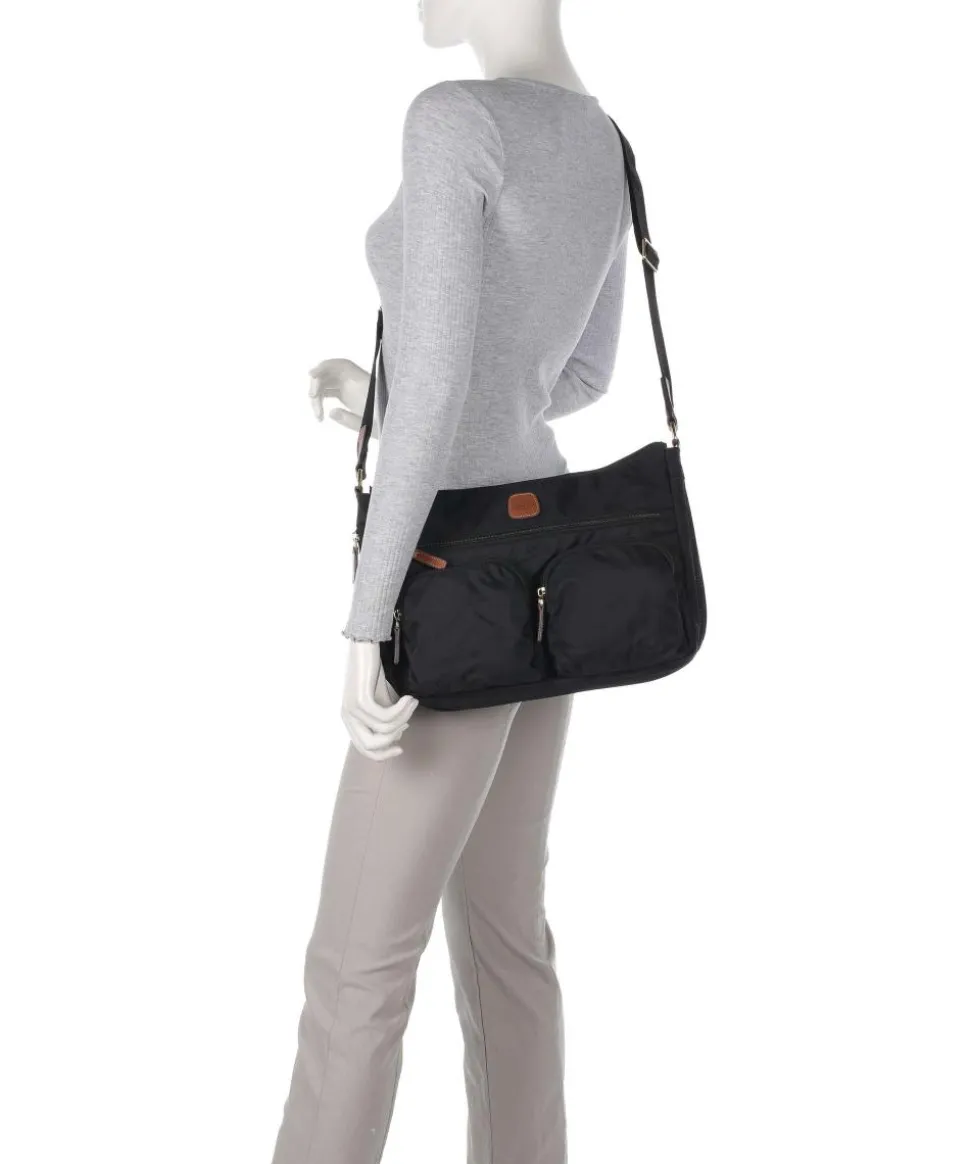 X-Collection Schultertasche recyceltes Nylon schwarz