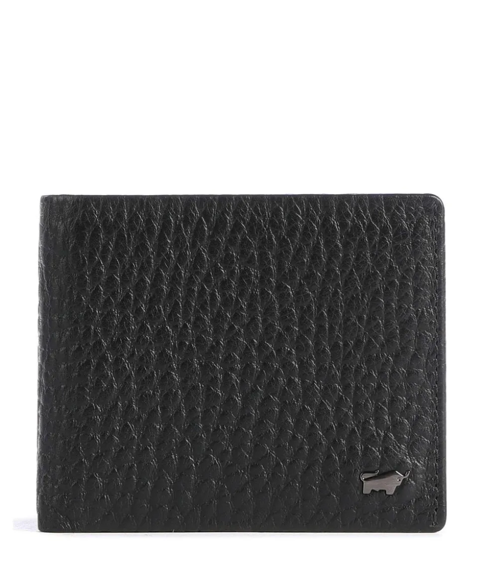 Yannik RFID Kreditkartenetui genarbtes Rindsleder schwarz