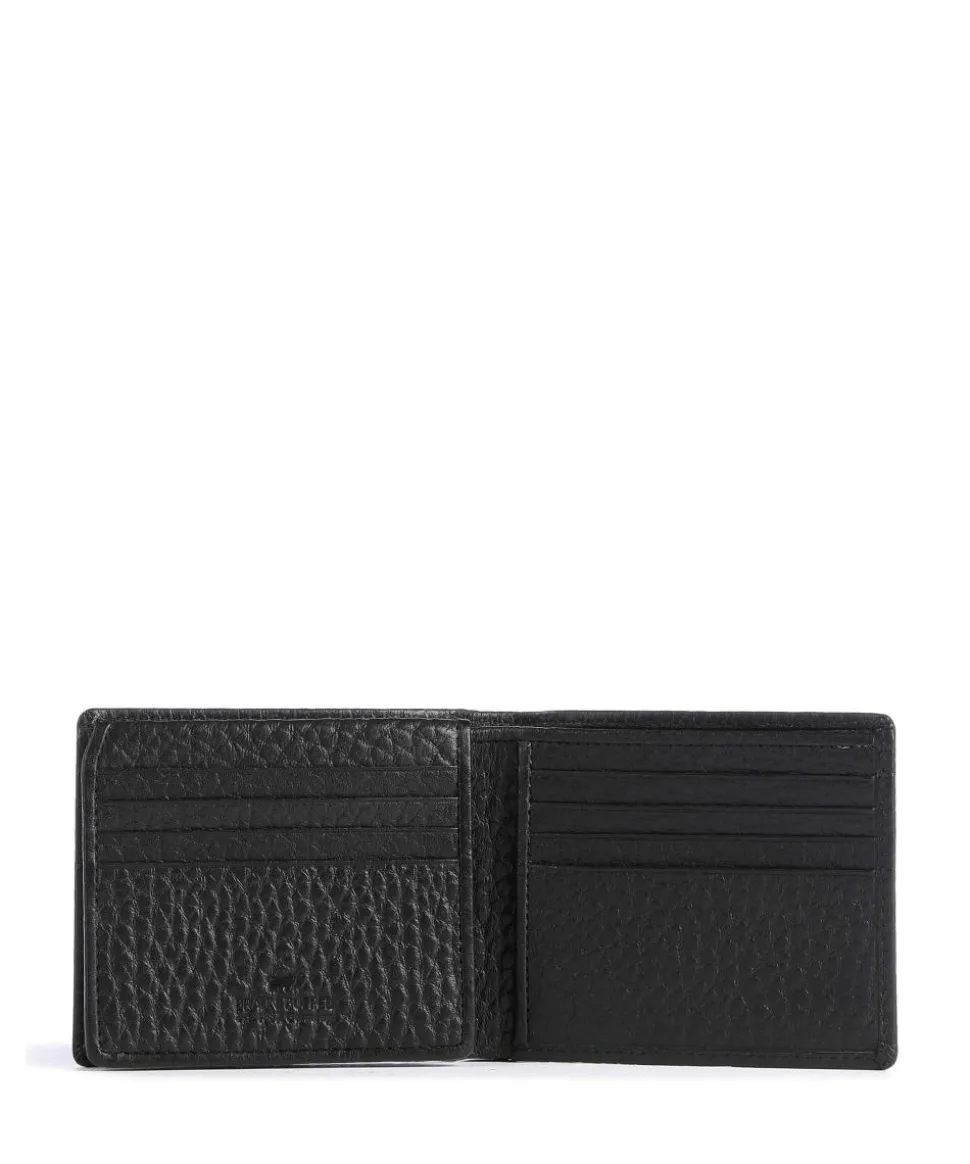 Yannik RFID Kreditkartenetui genarbtes Rindsleder schwarz