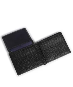 Yannik RFID Kreditkartenetui genarbtes Rindsleder schwarz