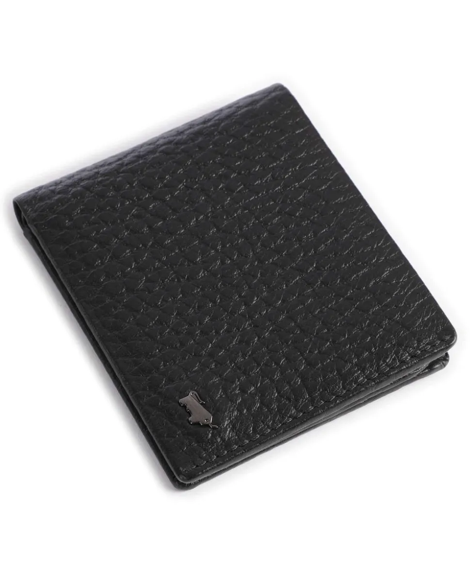 Yannik RFID Kreditkartenetui genarbtes Rindsleder schwarz