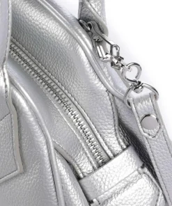 Yasmine Grain Small Handtasche Polyurethane silber