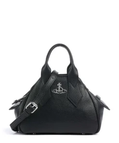 Yasmine Grain Small Handtasche Polyurethane schwarz