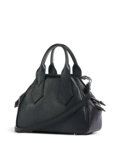 Yasmine Grain Small Handtasche Polyurethane schwarz
