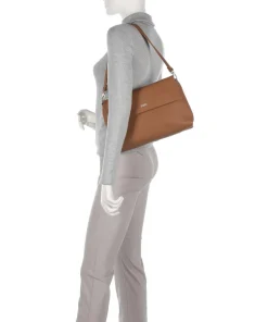 Yuna YU60 Schultertasche Lederimitat braun