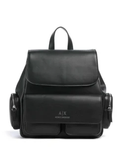 Zaino Rucksack Lederimitat schwarz