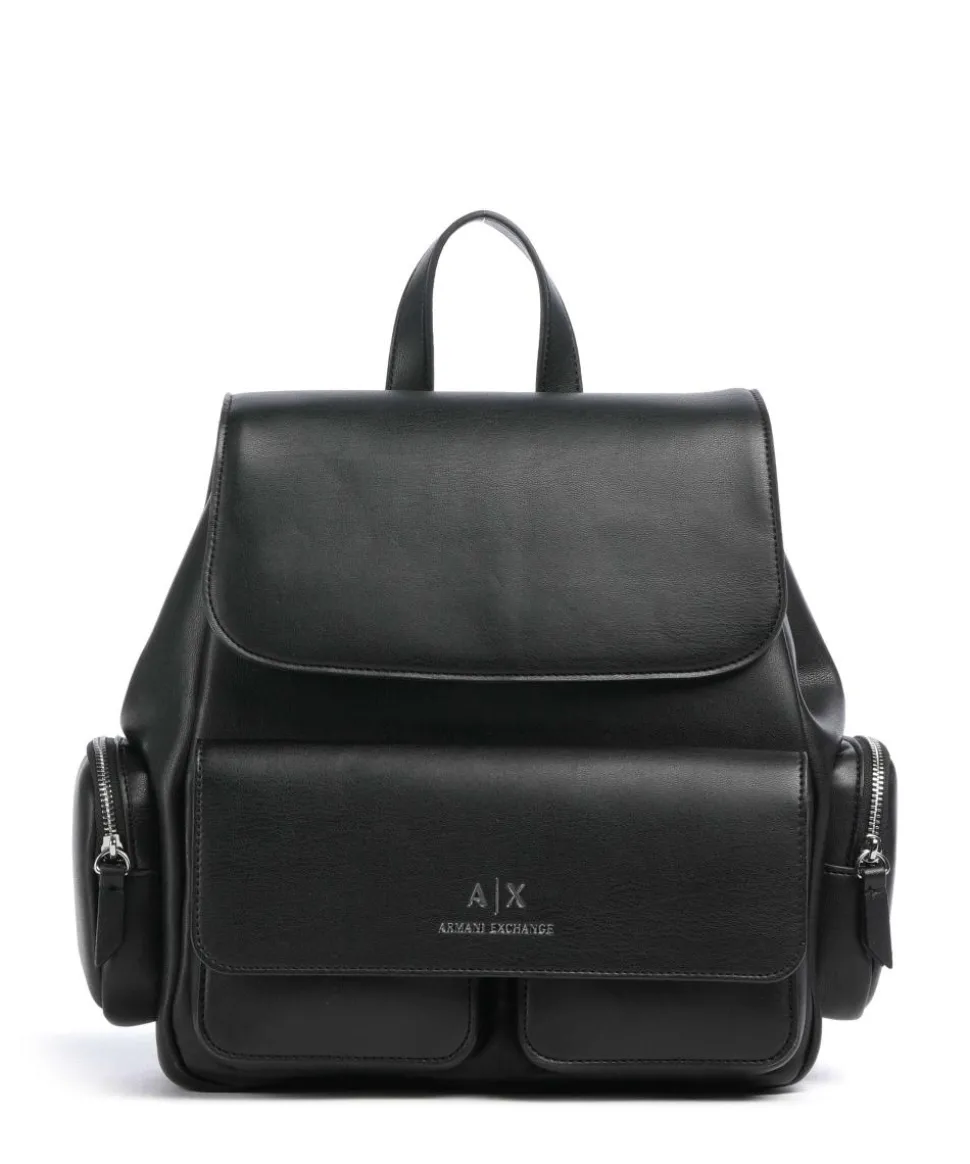 Zaino Rucksack Lederimitat schwarz