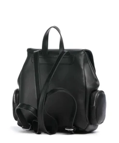 Zaino Rucksack Lederimitat schwarz