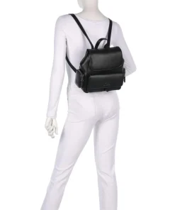 Zaino Rucksack Lederimitat schwarz