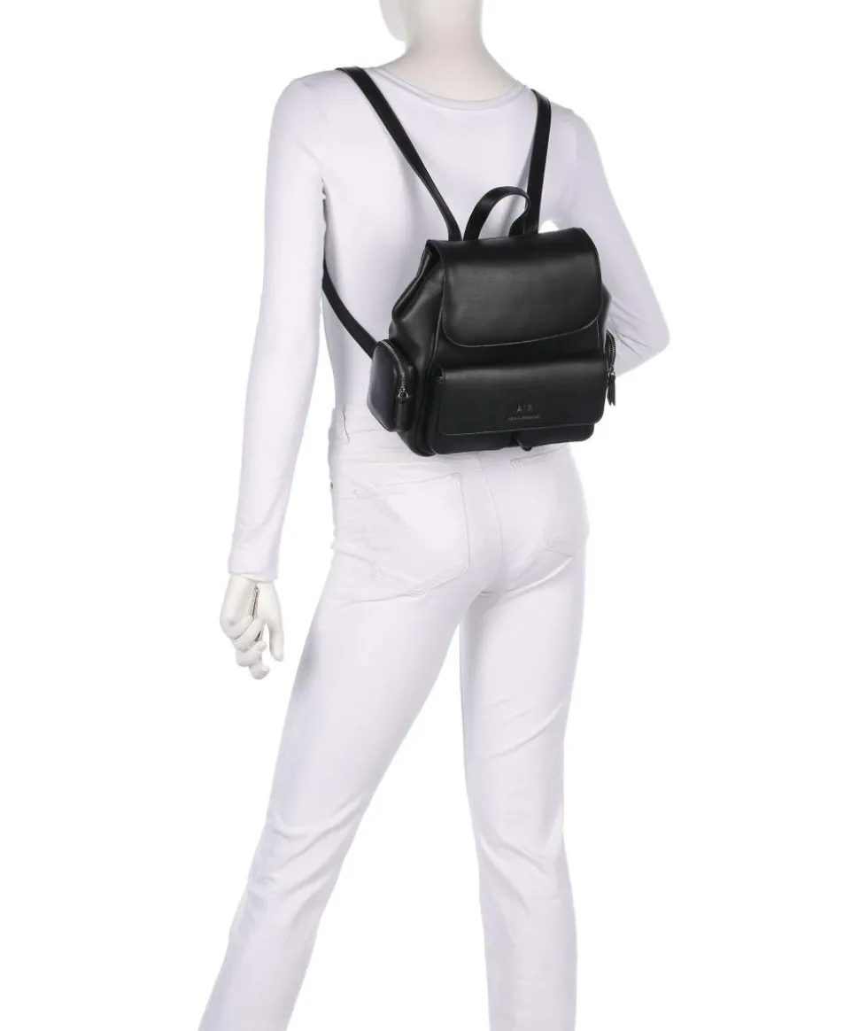 Zaino Rucksack Lederimitat schwarz