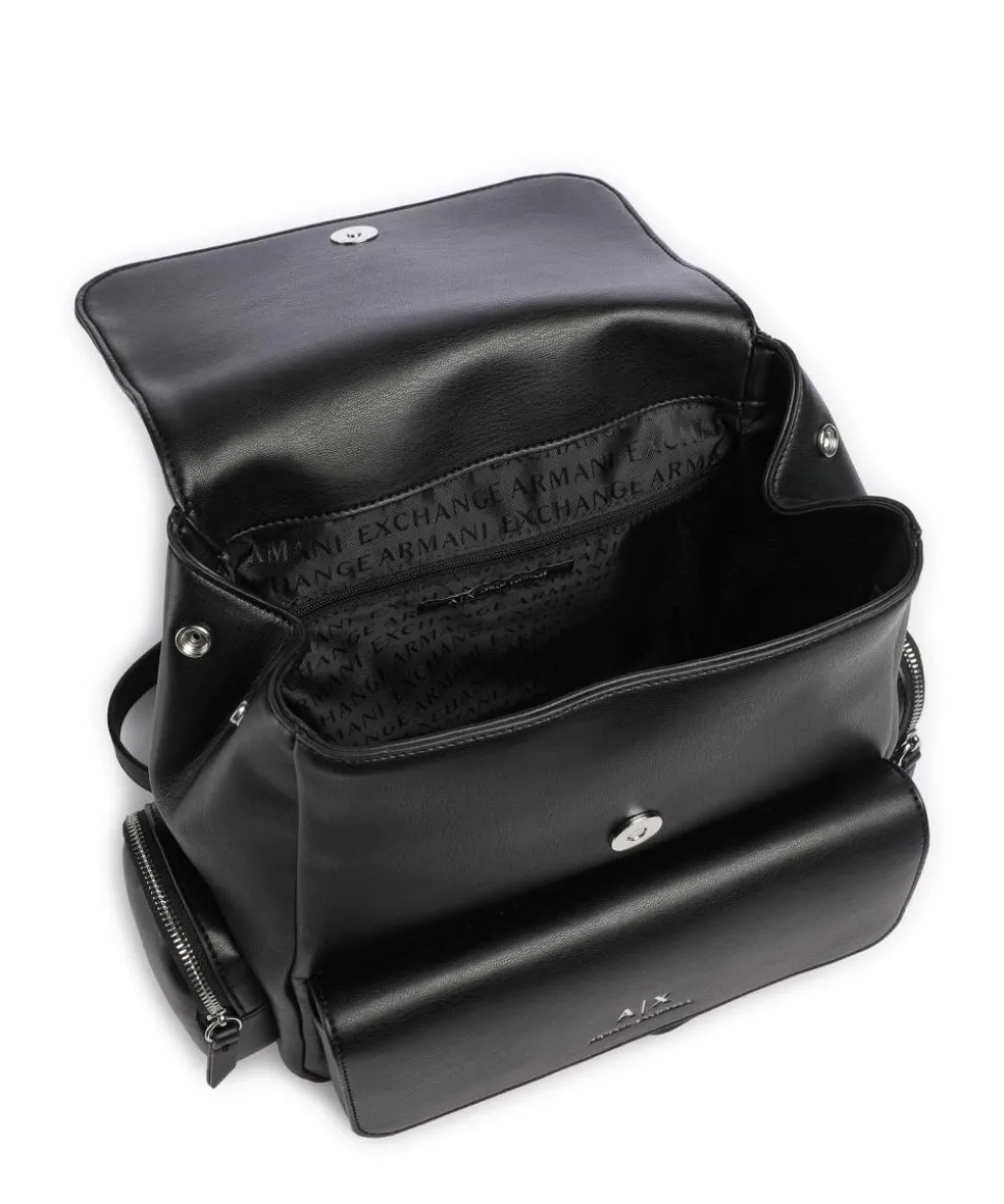 Zaino Rucksack Lederimitat schwarz