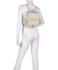 Zaino Rucksack Lederimitat creme