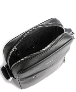 Zair Umhängetasche Saffiano Leder schwarz