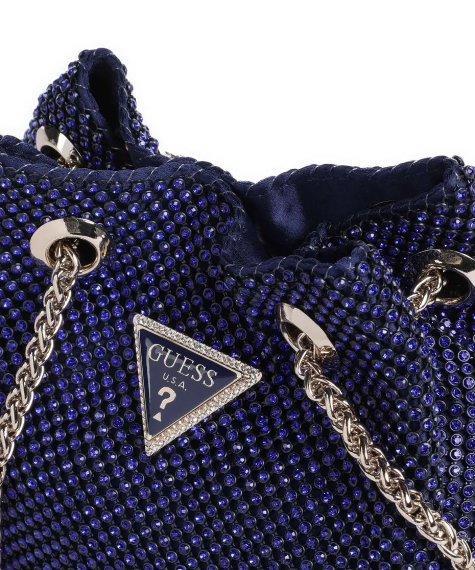 Zalina Schultertasche Aluminium blau