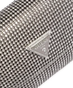 Zalina Schultertasche Aluminium, Polyester silber