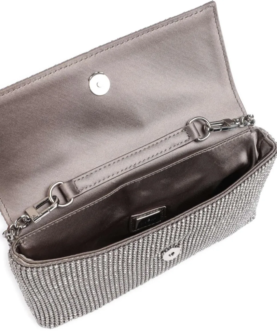 Zalina Schultertasche Aluminium, Polyester silber