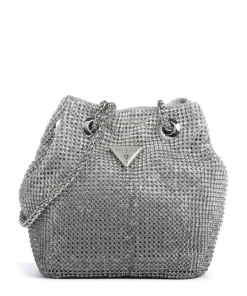 Zalina Schultertasche Aluminium silber