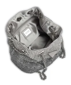 Zalina Schultertasche Aluminium silber