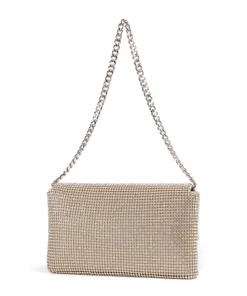 Zalina Schultertasche Aluminium gold