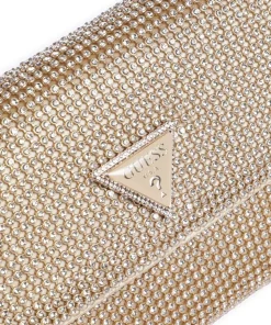 Zalina Schultertasche Aluminium gold