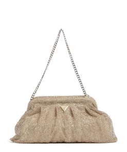 Zalina Schultertasche Aluminium gold