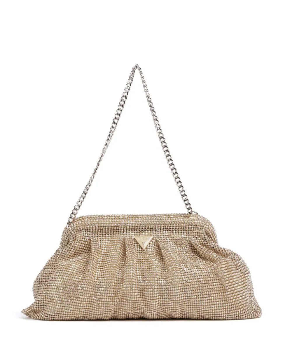 Zalina Schultertasche Aluminium gold