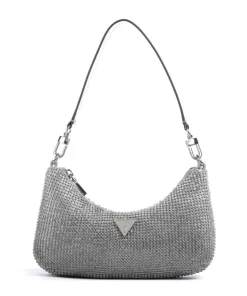 Zalina Schultertasche Aluminium silber