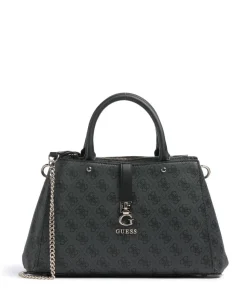 Zamira Handtasche Lederimitat dunkelgrau